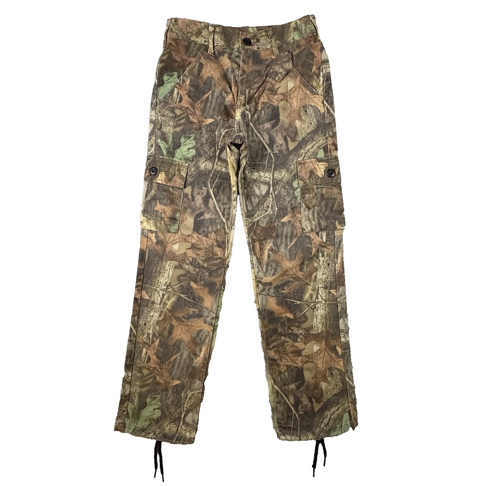 Liberty Boys 27.5x27.75 Camo Cargo Pants Advantage Timber Hunting Adjustable